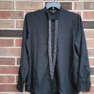 Rock & Republic Black Button Down Blouse